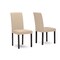 Baxton Studio Andrew Contemporary Espresso Wood Beige Dining Chair, PK4 115-6231 - alternate 1